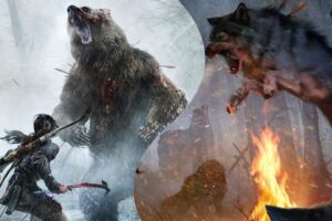 RISE OF THE TOMB RAIDER - ALL ANIMAL FIGHTS PART 1!!!