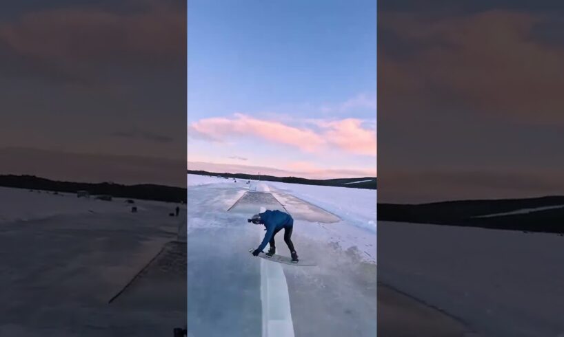 Extreme ice skating stunts #extreme #sports #skating #stunt #shorts