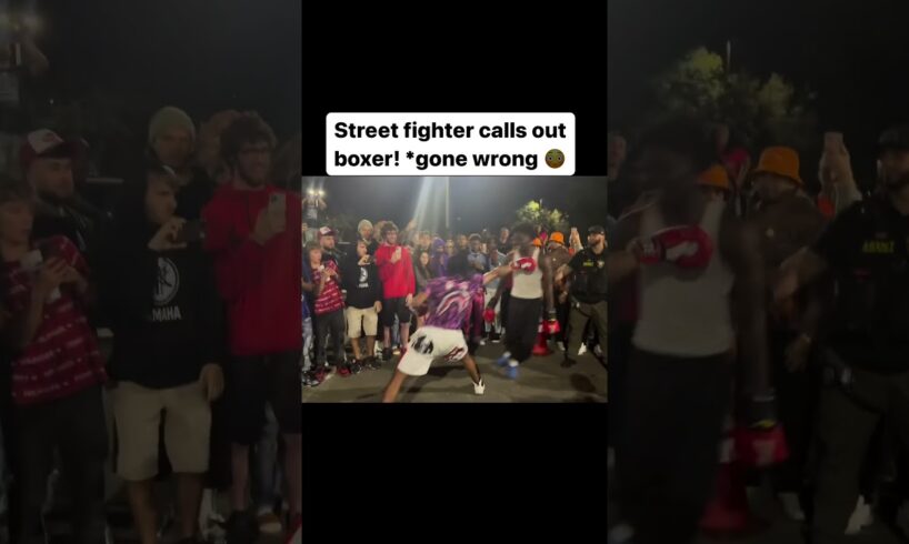 STREET FIGHTER CALLS OUT BOXER * gone wrong !!😳