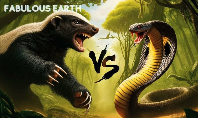 Fierce Battle: Honey Badger Vs King Cobra | Animal Fights | Fabulous Earth