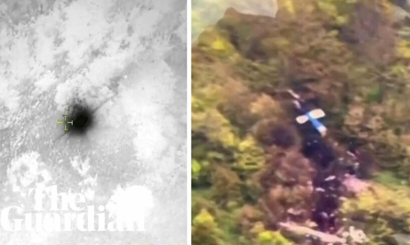 Footage shows aftermath of helicopter crash that killed Iranian president