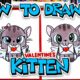 How To Draw A Cute Kitten Cupid