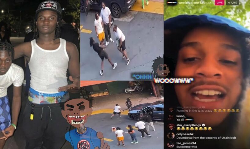 NY Drill Scene⭐️Reacts To Yus Gz Getting Chased By His Mans In RPT!😳After Allegedly Stealing ZaZa‼️