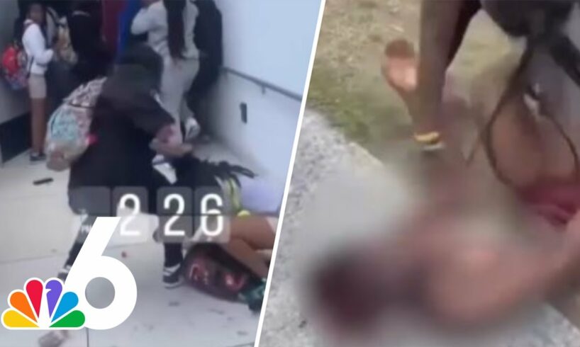 New videos show wild school fight that led to 5 people shot in Miami-Dade