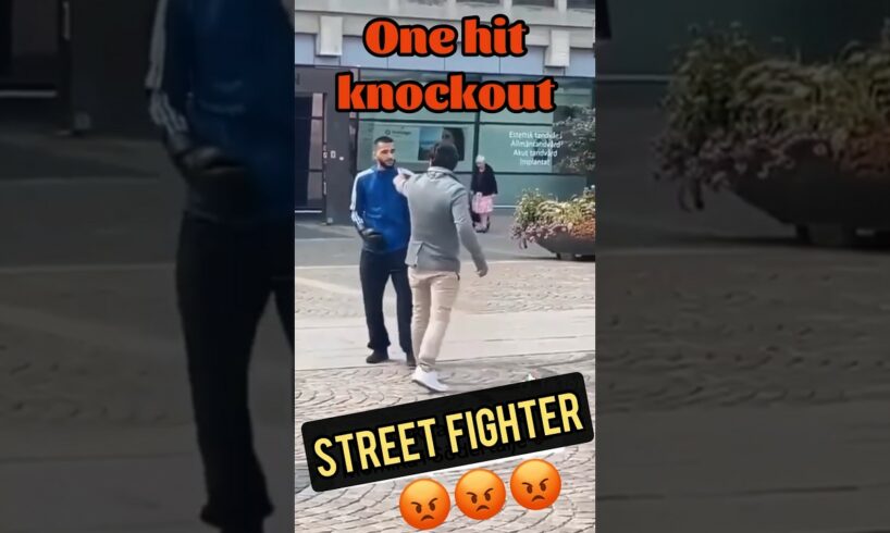 One hit knockout. Self defence on the street. #selfdefence #powerpunch #fight #boxing #fighter