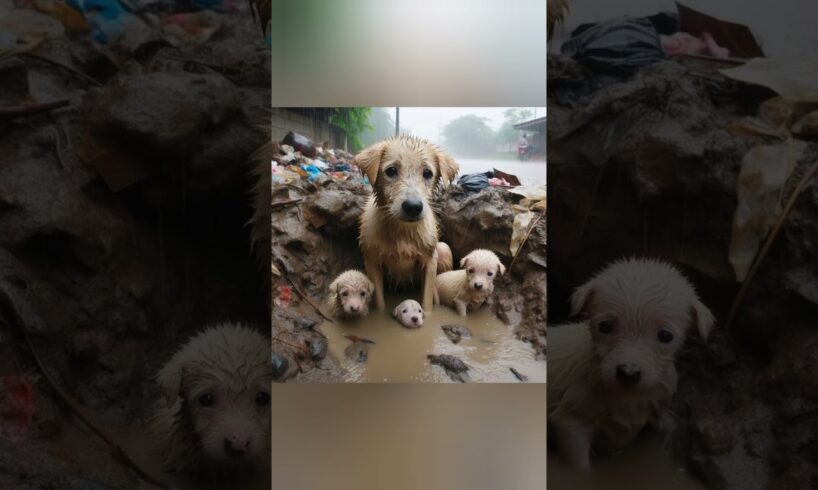 Toddler rescues puppy in mud 66