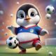 penguin Play football || cute penguin||#penguin #animals #newsong #trending #youtubeshorts