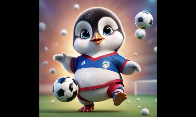 penguin Play football || cute penguin||#penguin #animals #newsong #trending #youtubeshorts