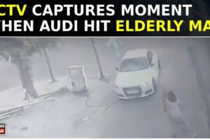 Accused Driving Audi Flees The Spot | CCTV Captures Noida Hit & Run | Police Registers Case | Watch