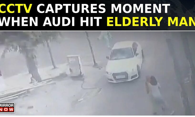 Accused Driving Audi Flees The Spot | CCTV Captures Noida Hit & Run | Police Registers Case | Watch