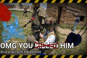 Airsoft Injury - IT WAS AN ACCIDENT ! - Brutal Airsoft Headshot [HD]