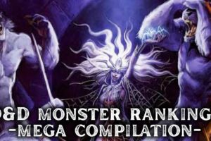 D&D Monster Rankings - Compilation (mimics, drow, spiders, humanoids, and more)