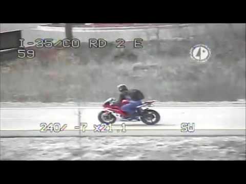 Fatal high speed motorcycle crash. Police chase