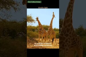 Giraffe fights: The Dance of Dominance #animals #africanwildlife