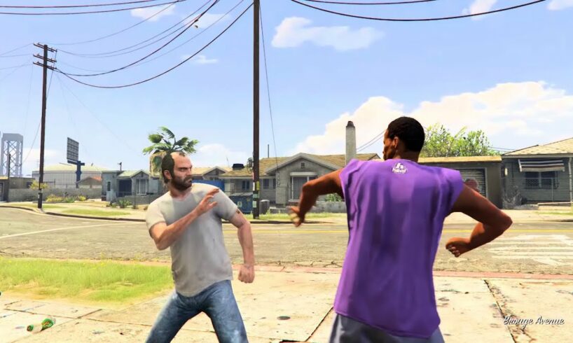 Grand Theft Auto V PS5 - Street Fights With Trevor [4K HDR 60fps]