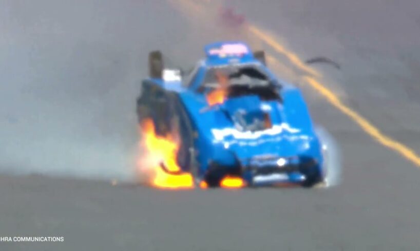 John Force's Brutal Crash at NHRA Virginia Nationals