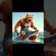 Meow meow cat daddy fights a shark saving his daughter | #cat #cat #trending #gaming #shorts