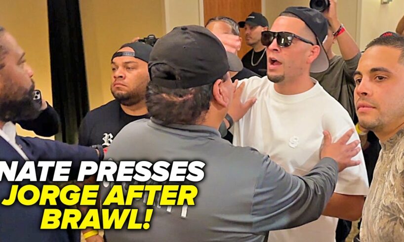 Nate Diaz after Masvidal brawl PRESSES him in heated altercation!