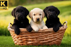 THE CUTEST PUPPIES IN THE WORLD IN 4K! Cute and Adorable! 🐶❤️Labrador and Golden Retriever!