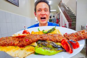 Turkish Street Food!! KING OF KEBABS + 14 Hour Food Tour in Adana, Türkiye!