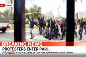 WATCH: The moment protesters entered Parliament