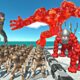 Werewolf Team Rescues Magma Lava Golem Evolution and Fight - Animal Revolt Battle Simulator
