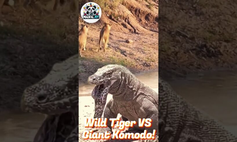 Wild Lion vs Giant Komodo: Shocking Results Revealed! #amazing #movie