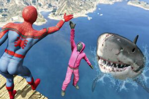 1 Hour OF GTA 5 Water Ragdolls - SPIDERMAN Jumps/Fails - (Funny Moments Compilation) PART 10