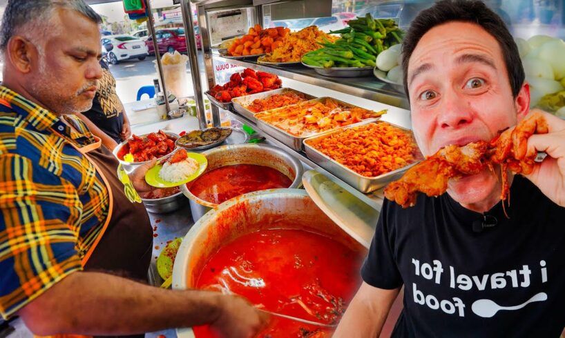 14 Hours Eating Best INDIAN STREET FOOD in Penang, Malaysia!! 🇲🇾