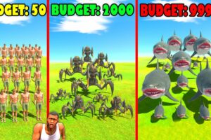 BUDGET MYSTERY SPIN BATTLES with SHINCHAN vs CHOP vs AMAAN-T in Animal Revolt Battle Simulator HINDI