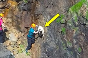 Brave Community Scale Cliff to SAVE Goat | Animal Rescue