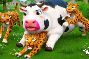 Chubby Cow's Crazy Adventures: Saving  Animal Friends from Tiger Attack | Animal Rescue Videos