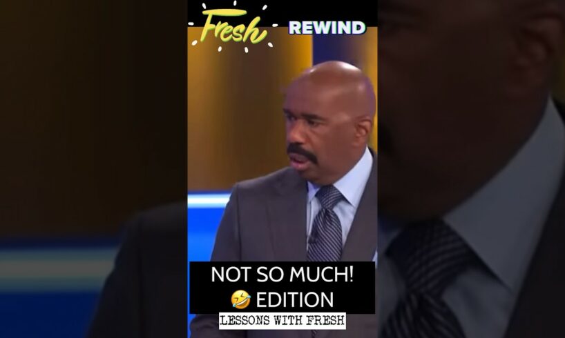 FAMILY FEUD FUN!🤣 (NOT SO MUCH! EDITION) FRESH REWIND👊 #comedy #fail #funny #teacher