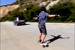 Longboards (Long Board) Skateboards Extreme Sports Video - 1st Time Uphill !!!