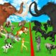 Prehistoric Mammals VS Shadow Itself Mammals Size Animal Epic Battle Animal Revolt Battle Simulator