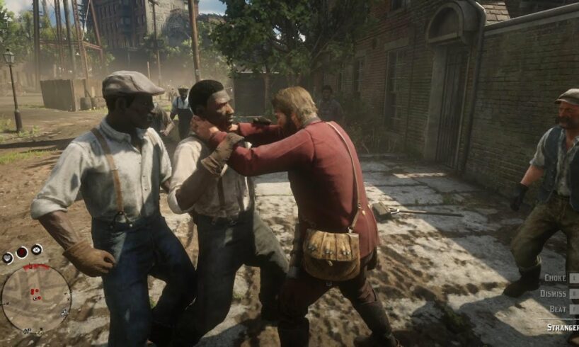 RED DEAD REDEMPTION 2 - 1 VS 11 STREET FIGHTS