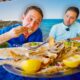 Seafood in Syria!! 🐟 FRIED FISH + Million Dollar View - Mediterranean Sea, Syria!!