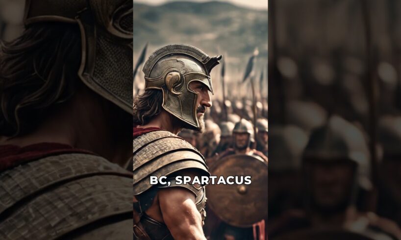 Spartacus -Gladiator who led a major slave uprising against the Roman. #foryou #shorts #viral #fyp