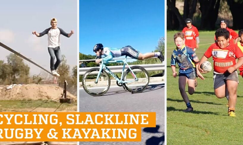 TOP FIVE: Superman Cycling, Slackline and Rugby | PEOPLE ARE AWESOME 2016