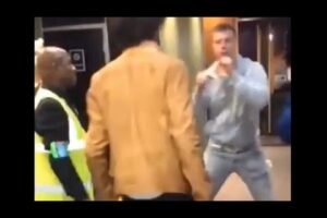 Uk McDonalds fight. BULLY gets knocked out!