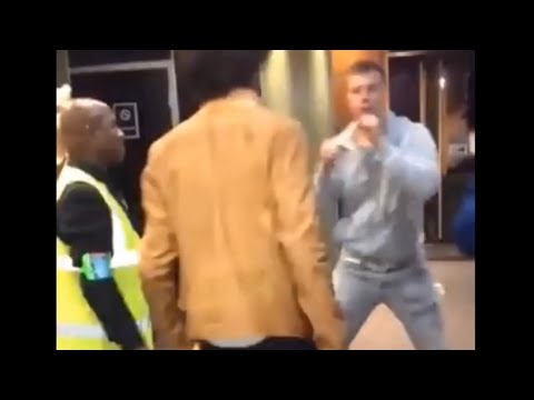 Uk McDonalds fight. BULLY gets knocked out!