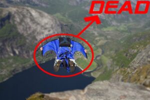 WINGSUIT DEATH ON 3000FT DROP! CAPTURED ON GOPRO