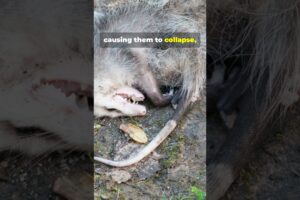 Why Opossums Play Dead! #shorts #animals #opossum