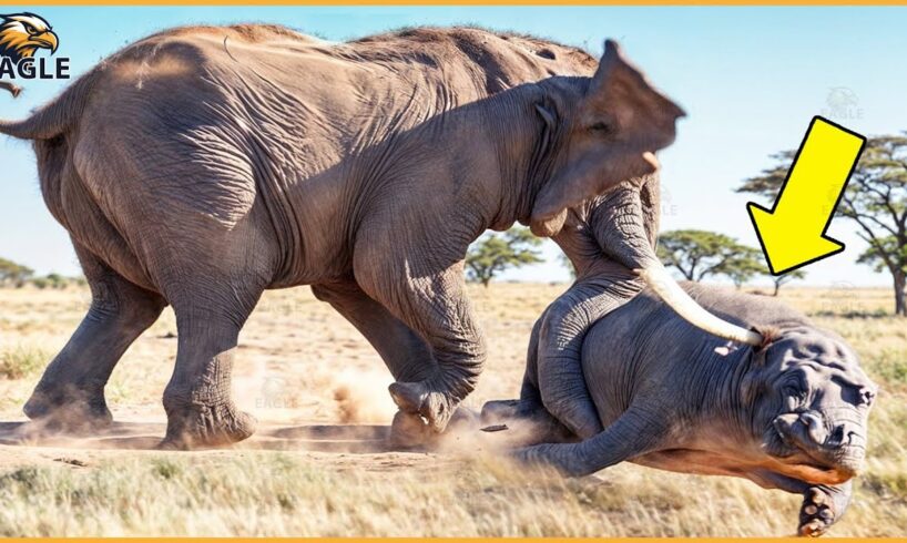 20 Crazy Moments Elephants Attack Hippos and Other Animals Without Mercy! | Animal Fight