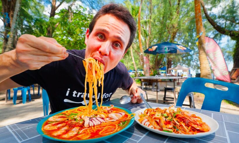 $6 Shrimp Noodles!! 🦐 MALAYSIAN STREET FOOD - Seafood Tour in Penang, Malaysia!