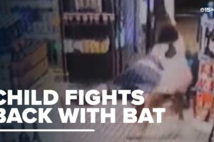 8 year old girl fights off armed robber at liquor store using baseball bat