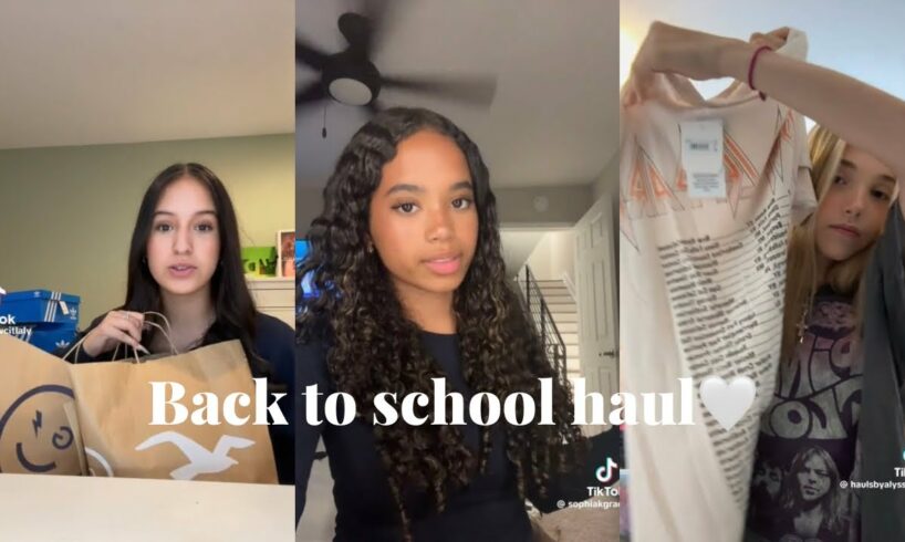 Back to school haul~1 hour TikTok compilation🤍🛍️