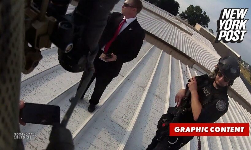 Bodycam footage shows officers on roof moments after Trump assassination attempt