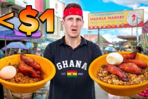 CHEAPEST African Street Food!! Ghana’s Giant Outdoor Market!!