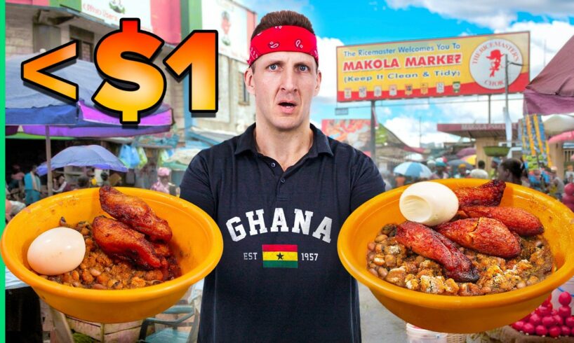 CHEAPEST African Street Food!! Ghana’s Giant Outdoor Market!!